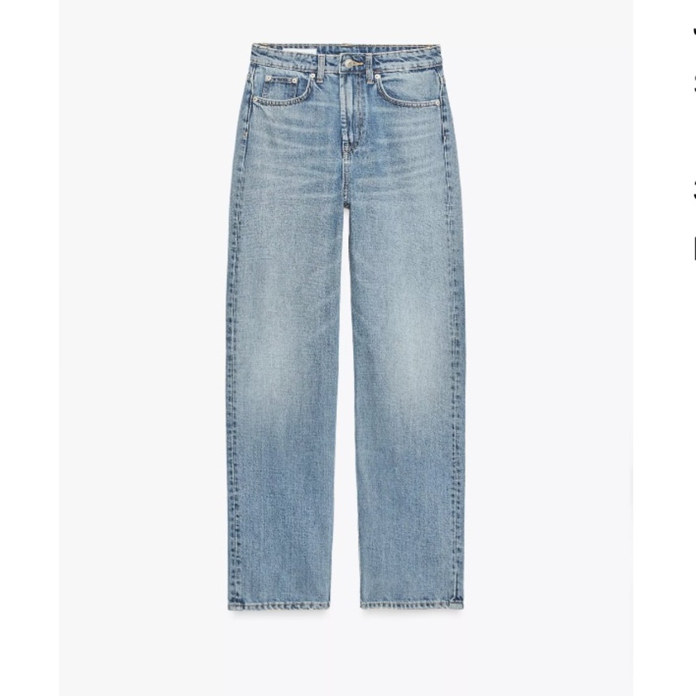 ❤️‍🔥TODAY ONLY!!❤️‍🔥 Zara Light Blue Mom Fit High Rise Jeans